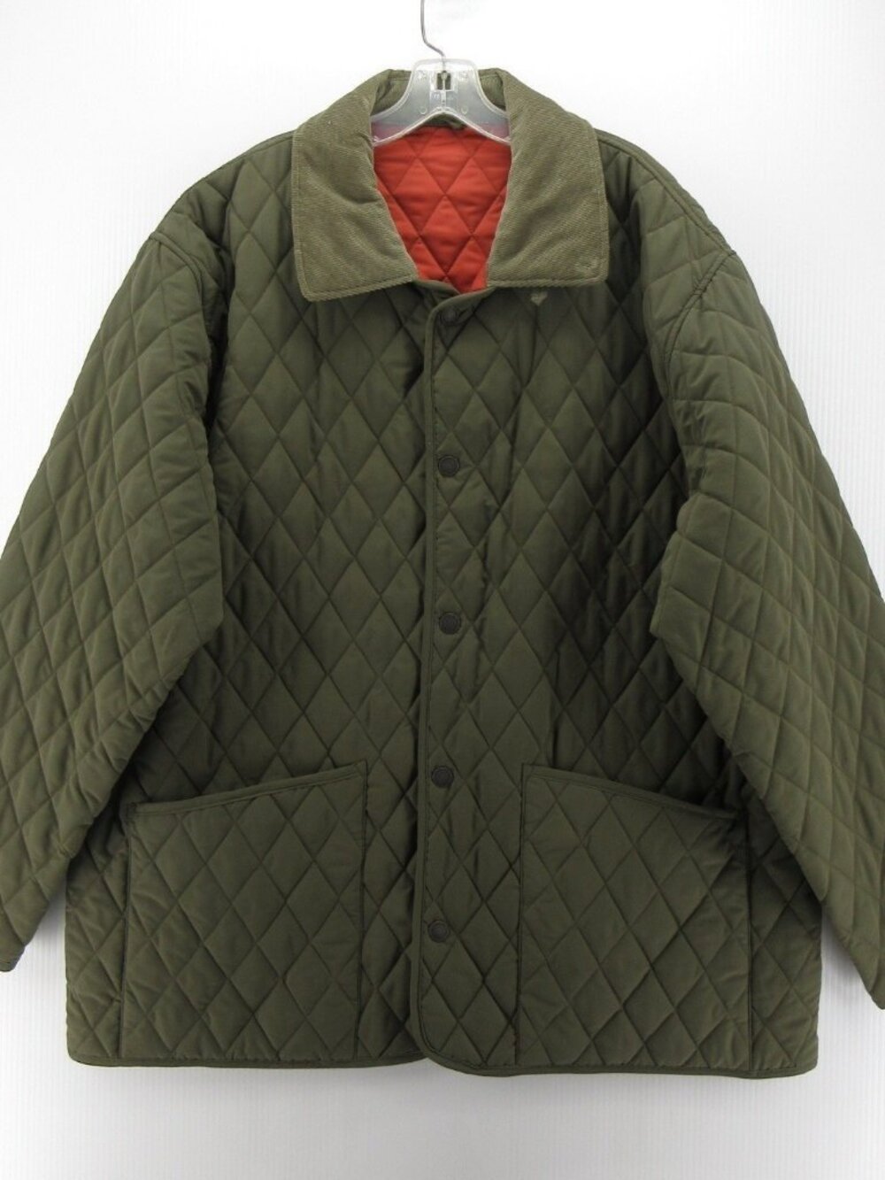 John Partridge Jacket XXL Quilted Barn Chore Coat Corduroy Collar